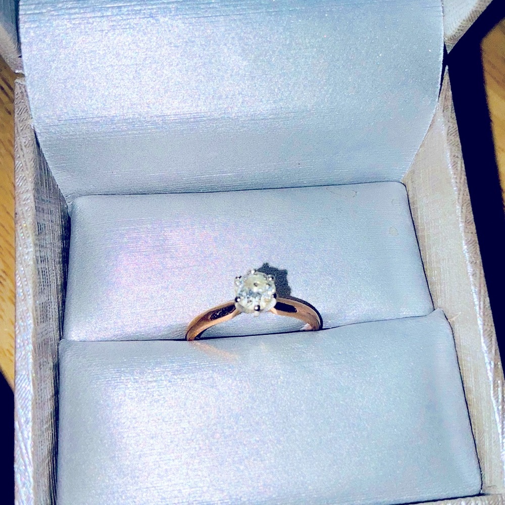 Zales 1/2 CT 💍 Diamond Solitaire 14K Yellow Gold 💎 FINAL MARKDOWN - Picture 3 of 16